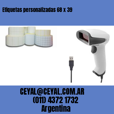 Etiquetas personalizadas 68 x 39