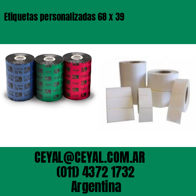 Etiquetas personalizadas 68 x 39