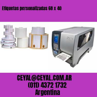 Etiquetas personalizadas 68 x 40