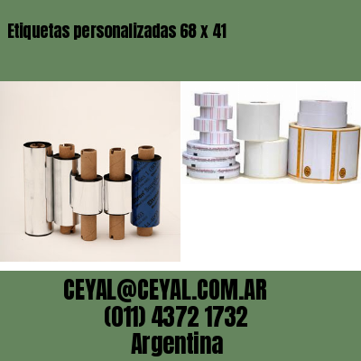 Etiquetas personalizadas 68 x 41