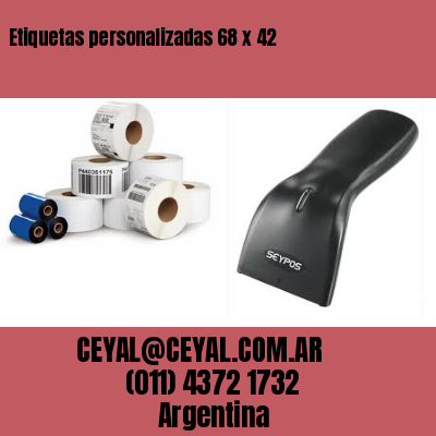 Etiquetas personalizadas 68 x 42