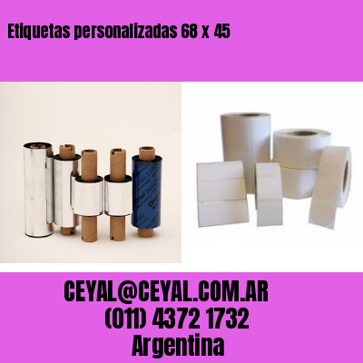 Etiquetas personalizadas 68 x 45