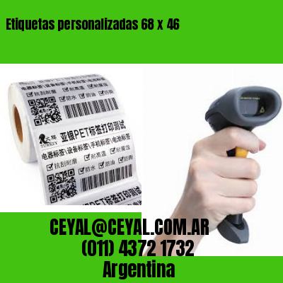 Etiquetas personalizadas 68 x 46