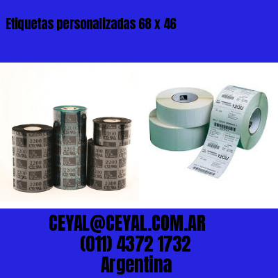 Etiquetas personalizadas 68 x 46