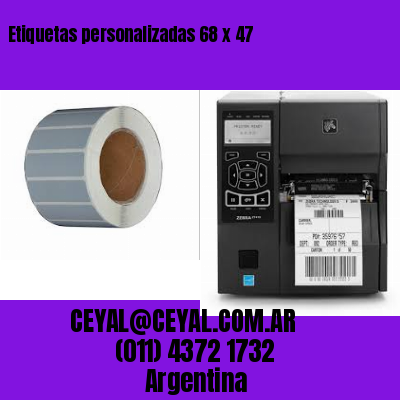 Etiquetas personalizadas 68 x 47