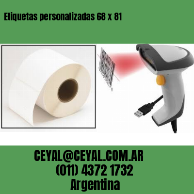 Etiquetas personalizadas 68 x 81