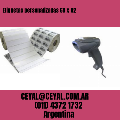 Etiquetas personalizadas 68 x 82