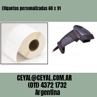 Etiquetas personalizadas 68 x 91