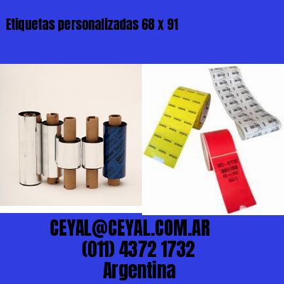 Etiquetas personalizadas 68 x 91