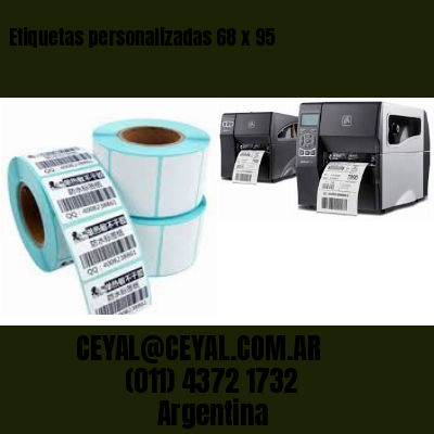 Etiquetas personalizadas 68 x 95