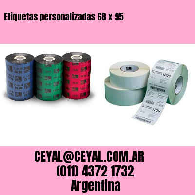 Etiquetas personalizadas 68 x 95