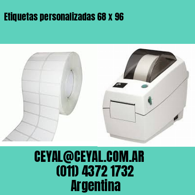 Etiquetas personalizadas 68 x 96