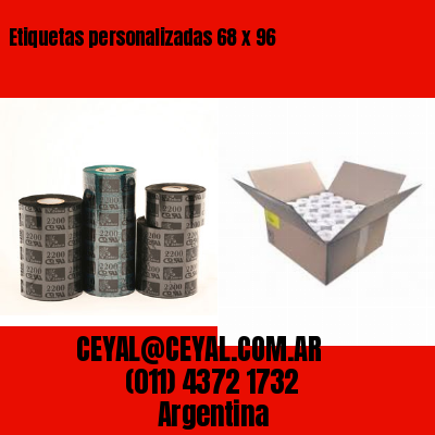 Etiquetas personalizadas 68 x 96