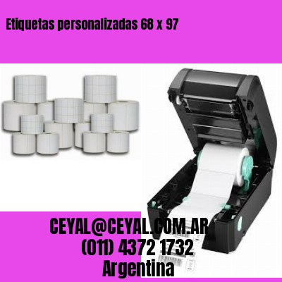 Etiquetas personalizadas 68 x 97