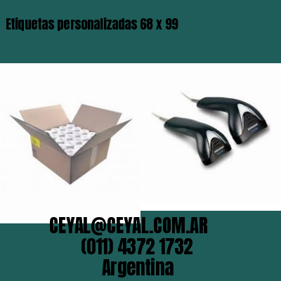 Etiquetas personalizadas 68 x 99