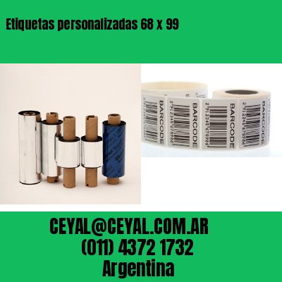 Etiquetas personalizadas 68 x 99