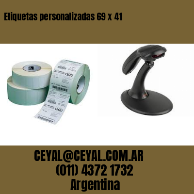 Etiquetas personalizadas 69 x 41