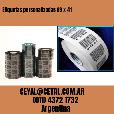 Etiquetas personalizadas 69 x 41