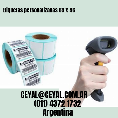 Etiquetas personalizadas 69 x 46