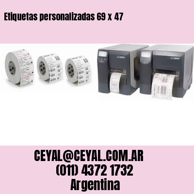 Etiquetas personalizadas 69 x 47