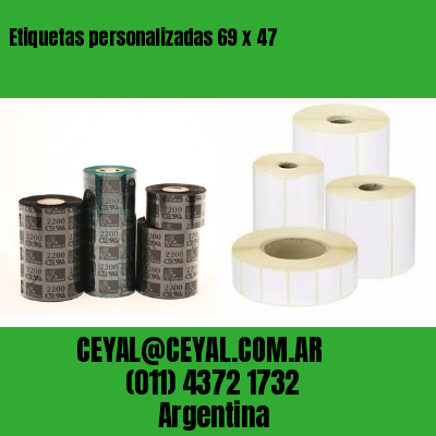 Etiquetas personalizadas 69 x 47