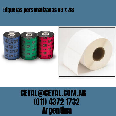 Etiquetas personalizadas 69 x 48