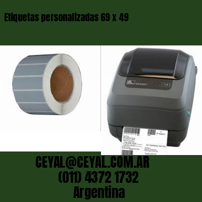 Etiquetas personalizadas 69 x 49