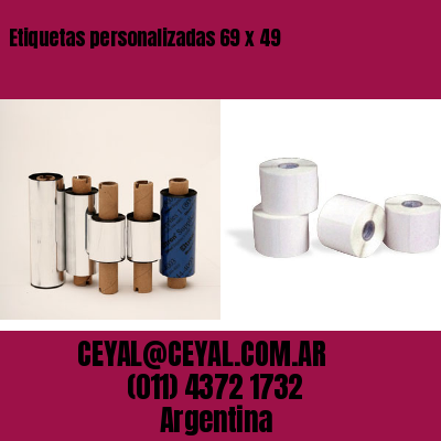 Etiquetas personalizadas 69 x 49