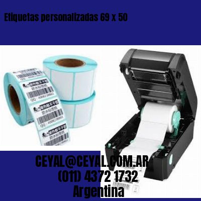 Etiquetas personalizadas 69 x 50