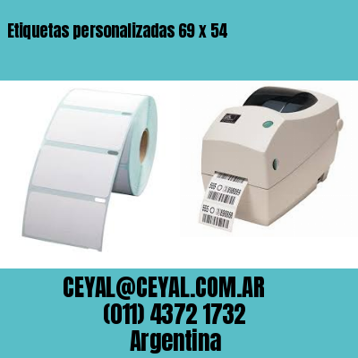 Etiquetas personalizadas 69 x 54