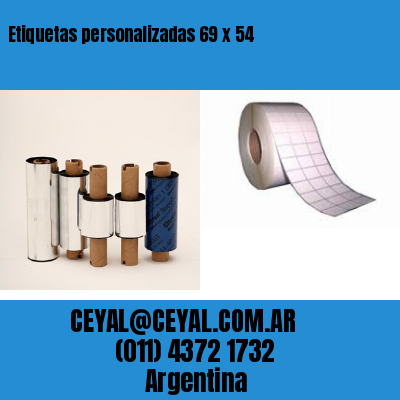 Etiquetas personalizadas 69 x 54