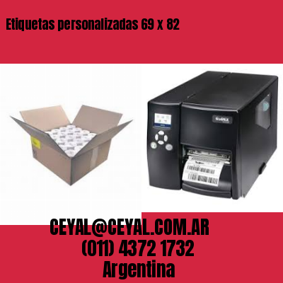 Etiquetas personalizadas 69 x 82