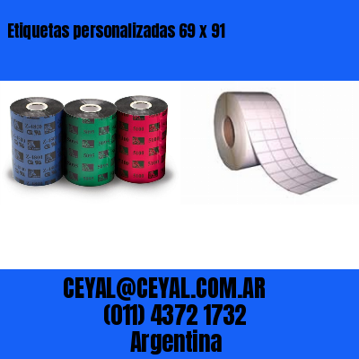 Etiquetas personalizadas 69 x 91