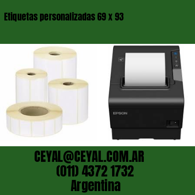 Etiquetas personalizadas 69 x 93