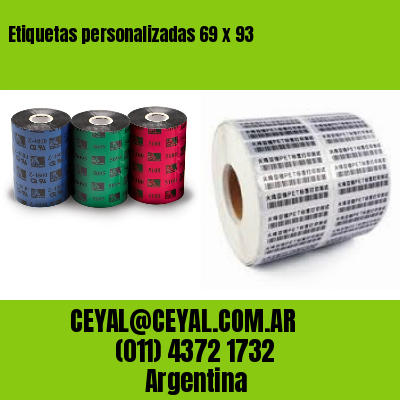 Etiquetas personalizadas 69 x 93