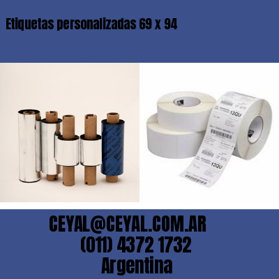 Etiquetas personalizadas 69 x 94