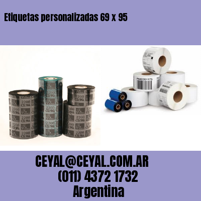 Etiquetas personalizadas 69 x 95