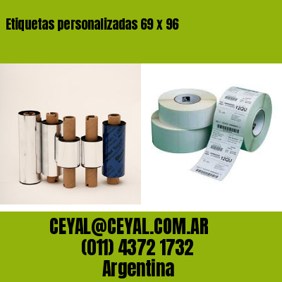 Etiquetas personalizadas 69 x 96