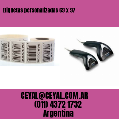 Etiquetas personalizadas 69 x 97