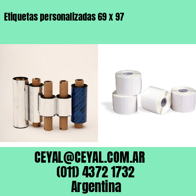 Etiquetas personalizadas 69 x 97