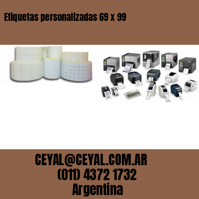 Etiquetas personalizadas 69 x 99