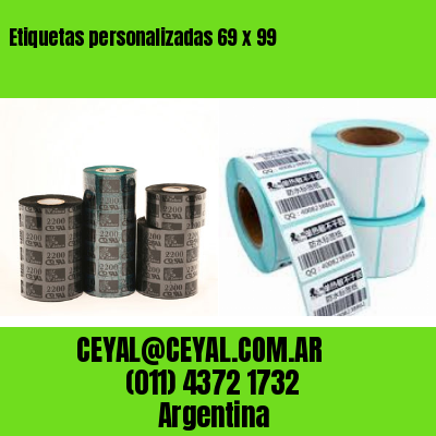 Etiquetas personalizadas 69 x 99