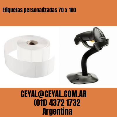 Etiquetas personalizadas 70 x 100