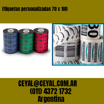 Etiquetas personalizadas 70 x 100