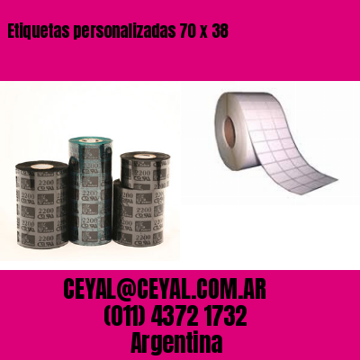 Etiquetas personalizadas 70 x 38