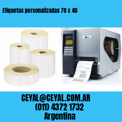 Etiquetas personalizadas 70 x 40