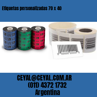 Etiquetas personalizadas 70 x 40