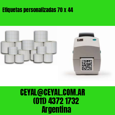Etiquetas personalizadas 70 x 44