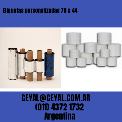 Etiquetas personalizadas 70 x 44