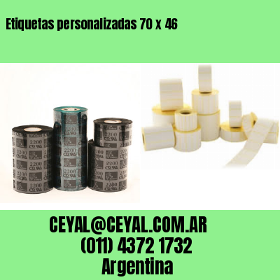 Etiquetas personalizadas 70 x 46